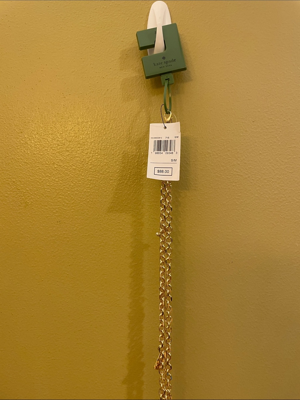 NWT kate spade gold chain belt